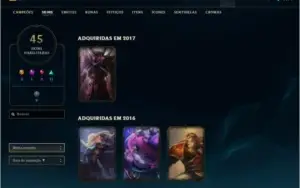 conta de lol prata 4 81 champs 45 skins