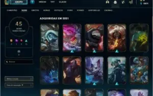 conta de lol prata 4 81 champs 45 skins