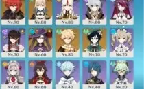 Genshin Impact Keqing+mona+hutao+ganyu+jean+diluc+venti Ar55