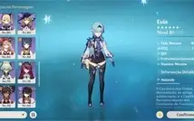 Conta Genshin Impact AR 57 - Zhongli/Venti/Raiden/Kazuha e +