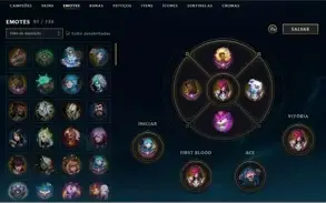 conta lol ex challenger com emotes 151skins