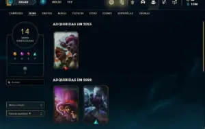 Conta sem elo - com skin vitoriosa