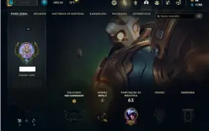Conta sem elo - com skin vitoriosa