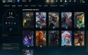 Conta sem elo - com skin vitoriosa
