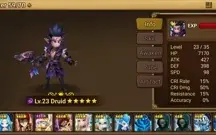 Reroll Summoners War lvl10 com Druid Dark - Pater