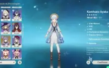 Conta Gesnhin Impact Lauma + Diluc & Ayaka Skin + Shenhe C2 