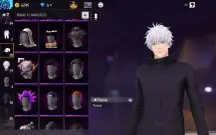 Conta ff com skins de jujutsu kaisen