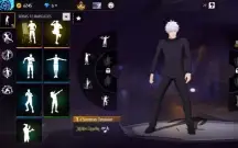 Conta ff com skins de jujutsu kaisen