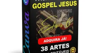 Pack Canva Gospel Jesus Vol 1 - 38 Artes Editáveis