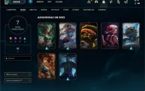 Conta ouro 4 com 24 Champs e 7 Skins