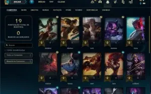 Conta ouro 4 com 24 Champs e 7 Skins