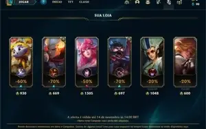 Conta ouro 4 com 24 Champs e 7 Skins