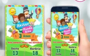 Convite Digital + Convite para Imprimir Festa Infantil