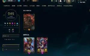 Unranked com TODOS os Champs e 245 Skins ( TOP / JG / SUP )