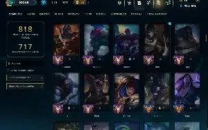 Unranked com TODOS os Champs e 245 Skins ( TOP / JG / SUP )