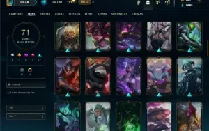 Bronze 4 com 120 Champs e 71 Skins