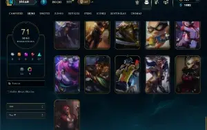 Bronze 4 com 120 Champs e 71 Skins