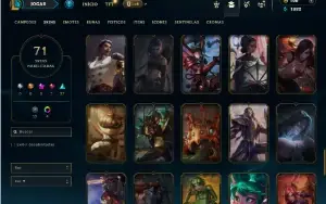 Bronze 4 com 120 Champs e 71 Skins
