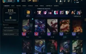 Bronze 4 com 120 Champs e 71 Skins