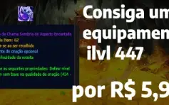 Brasão da Chama Sombria do Aspecto Encantado - item 447ilvl