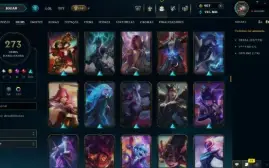 League Of Legends: 273 Skins | 258 Cromas | Todos Campeões