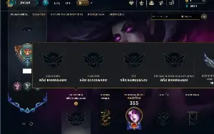 Unranked com 95 Champs e 58 Skins ( JG / MID / ADC )