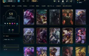 Unranked com 95 Champs e 58 Skins ( JG / MID / ADC )