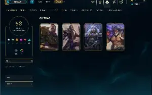 Unranked com 95 Champs e 58 Skins ( JG / MID / ADC )