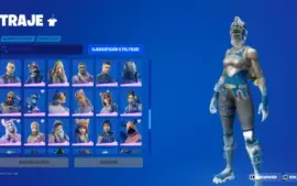 Conta Fortnite com skins do passe de batalha 4 ao 2 do 2 cap