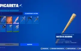 Conta Fortnite com skins do passe de batalha 4 ao 2 do 2 cap