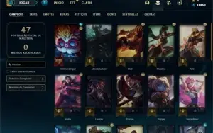 Conta MESTRE com 70 PDL e 31 Champs + 4 Skins