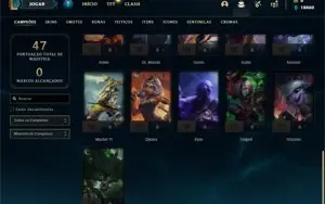 Conta MESTRE com 70 PDL e 31 Champs + 4 Skins