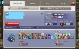 Conta Clash of Clans cv 12