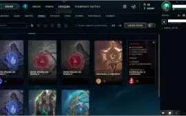 Conta nível 103, todos os champs + 91skins, 60k EA + 3k EL