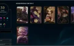 Conta Unranked | Ex-Platina | Lvl66 + 48 Campeões e 30 Skins