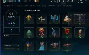 Conta lol - 939 skins. Platina III