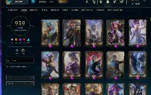 Conta lol - 939 skins. Platina III