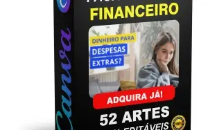 Pack Canva Financeiro - 52 Artes Editáveis