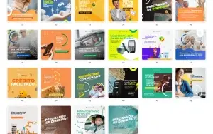 Pack Canva Financeiro - 52 Artes Editáveis