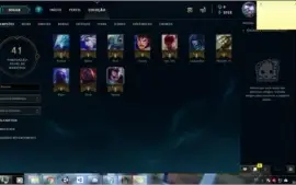 Conta league, 10champs, 2750EA, lissandra,yasuo,lee sin,fizz