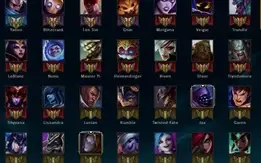 CONTA LEAGUE OF LEGENDS PRATA 1, 60 CHAMPIONS, 13 SKINS!