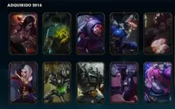 CONTA LEAGUE OF LEGENDS PRATA 1, 60 CHAMPIONS, 13 SKINS!