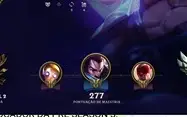 CONTA LEAGUE OF LEGENDS PRATA 1, 60 CHAMPIONS, 13 SKINS!
