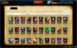 Conta League Of Legends - Platina 5