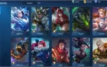 CONTA MÍTICO + 40 HEROIS + 27T SKIN + 53K DE OURO
