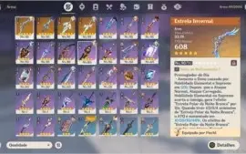 AR55: 9 personagens e 4 armas T5 (HuTao/Eula/Shogun/Shenhe)