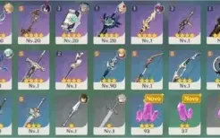 Conta RA57 Top End Game 8+ 5* e 5 armas 5* - Genshin