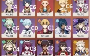 Conta RA57 Top End Game 8+ 5* e 5 armas 5* - Genshin