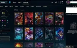 Conta LOL - Todos os Campeões, 80 skins + 472 de Maestria