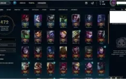 Conta LOL - Todos os Campeões, 80 skins + 472 de Maestria